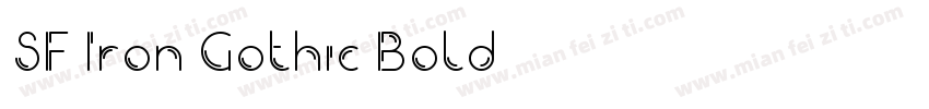 SF Iron Gothic Bold字体转换